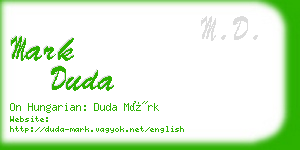 mark duda business card